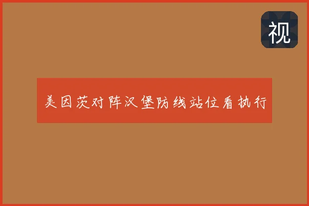 美因茨对阵汉堡防线站位看执行